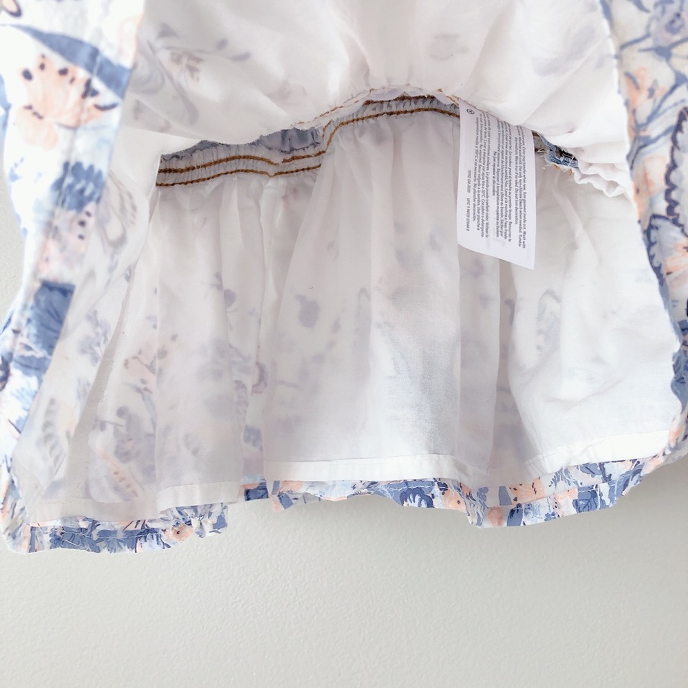 ❗️OshKosh B'gosh Blue Denim and White Floral Skirtall - Picture 12 of 13